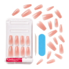KISS Bare but Better Sculpted Nude Fake Nails, Nude Glow, 28 Count