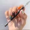 Japonesque Stainless Steel Soft Touch Toenail Clipper and Cuticle Pusher, 2 Piece